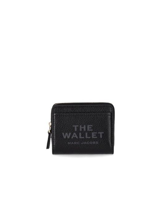 Marc Jacobs Black The leather mini compact e brieftasche