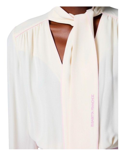 Elisabetta Franchi Pink Burro Quarzo Georgette Jumpsuit