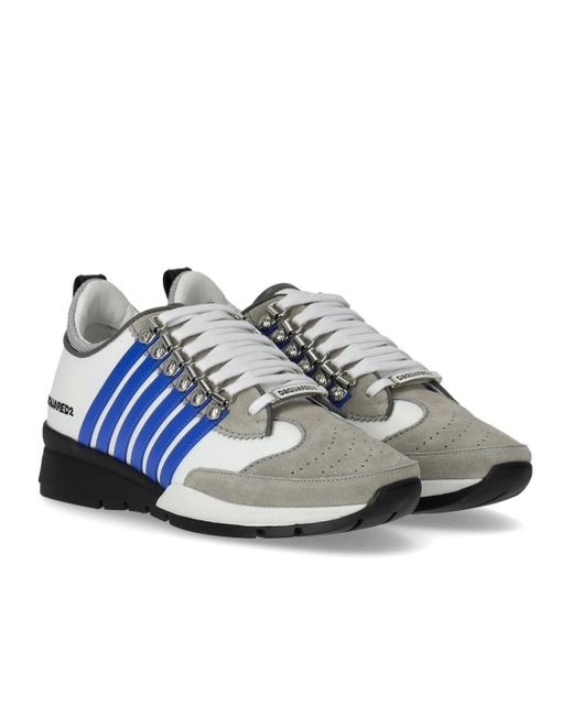 DSquared² Legendary White Grey Blue Sneaker for men