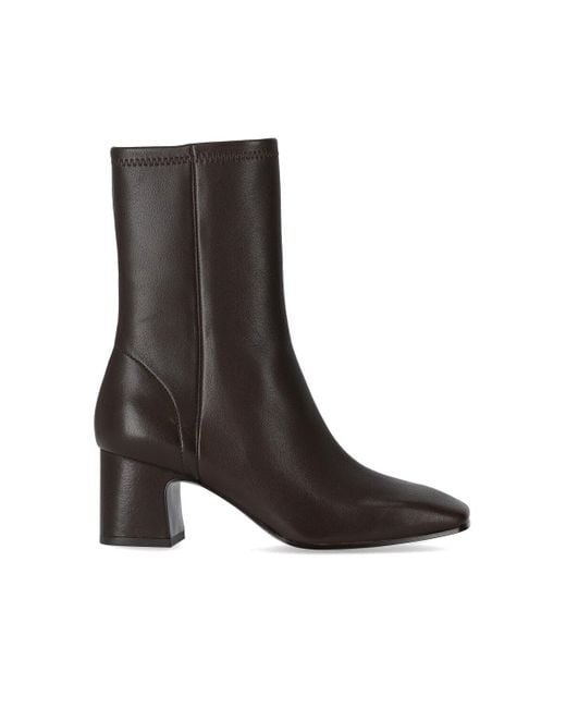 London fog womens zip harper bootie store stacked heel