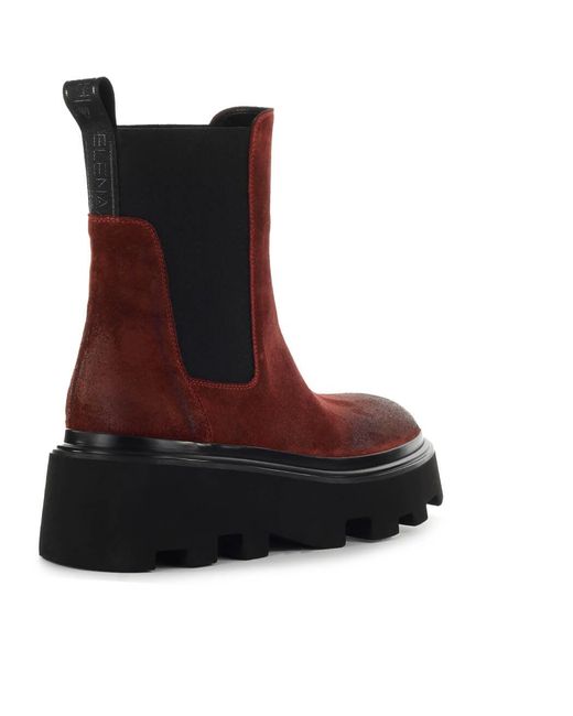 Elena Iachi Brown Suede Chelsea Boot