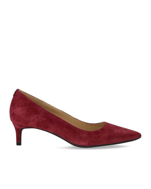 Michael Kors Red Alina Flex Kitten Mulberry Pump