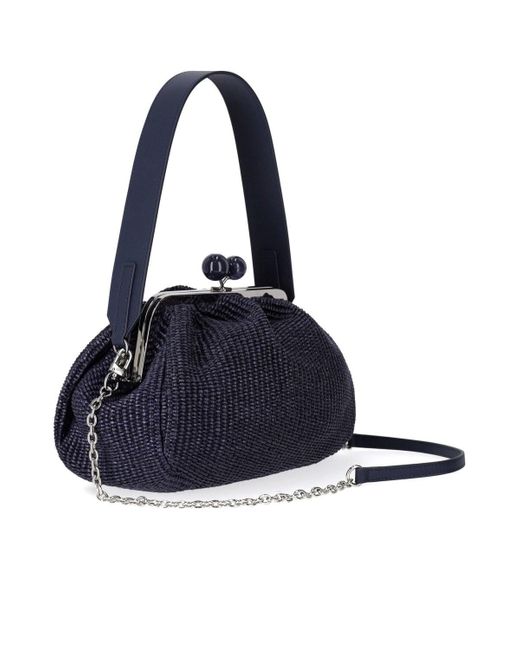 Weekend by Maxmara Pasticcino Fortuna Medium Marine Clutch in het Blue