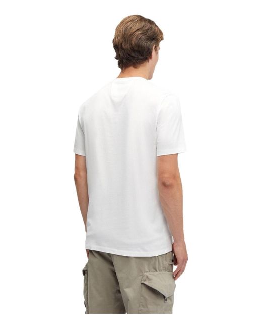 C P Company Jersey 30/1 Gauze White T-shirt voor heren