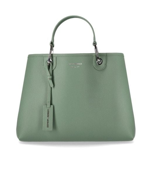Emporio Armani Green Myea Sage Shopping Bag