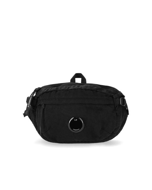 C P Company Black Nylon B Crossbody Bag for men