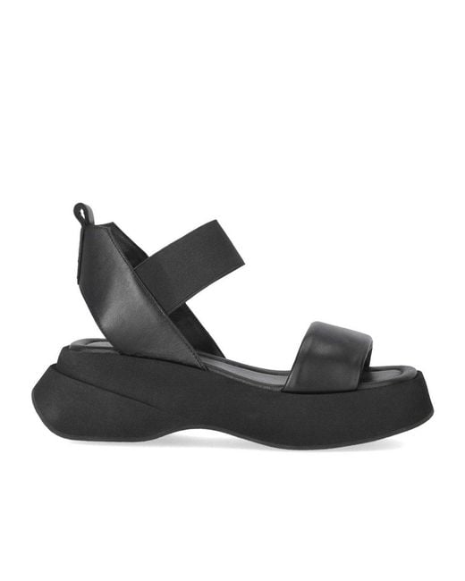 Elena Iachi Black Lena Platform Sandal