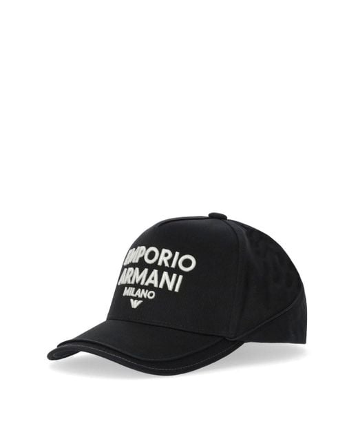 Emporio Armani E baseballmütze mit logo in Black für Herren