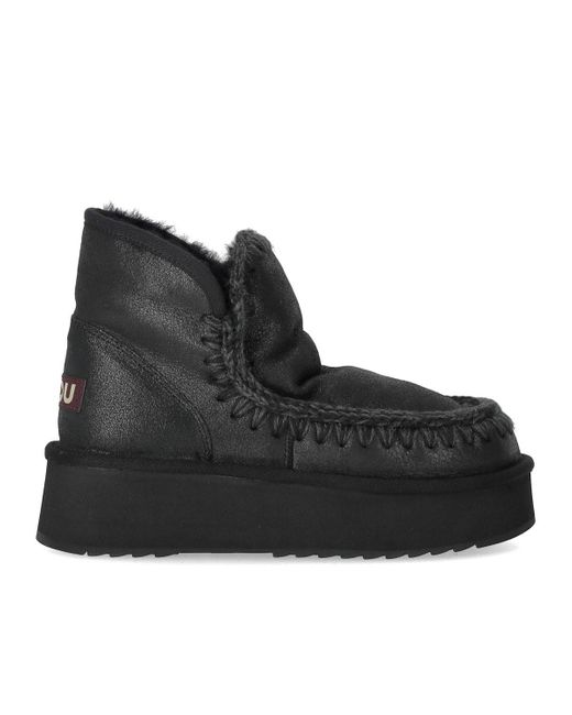 Mou Black Mini eskimo platform e stiefelette