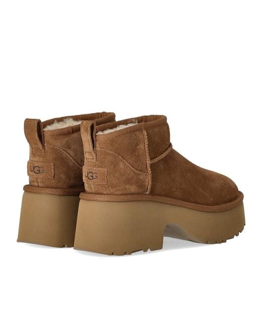 Ugg Brown Classic Ultra Mini New Heights Chestnut Boot
