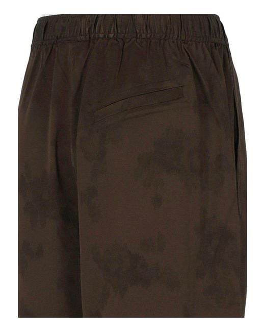Ganni Brown Satin Trousers