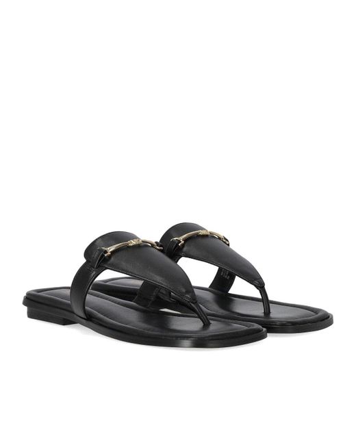 Michael Kors Black Schwarze zehentrenner sandale