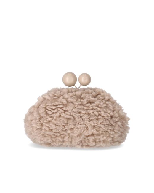 Clutch pasticcino breda medium talco di Weekend by Maxmara in Natural