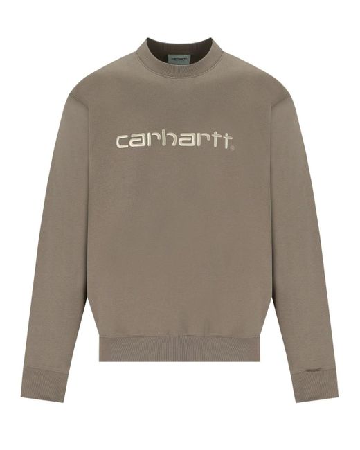 Carhartt Branch Rattan Sweatshirt Met Logo in het Gray voor heren