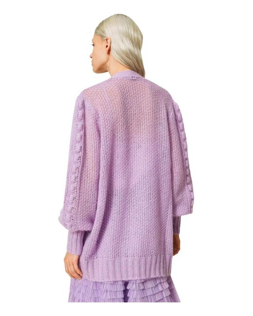 Twin Set Purple Lavendel oversize cardigan