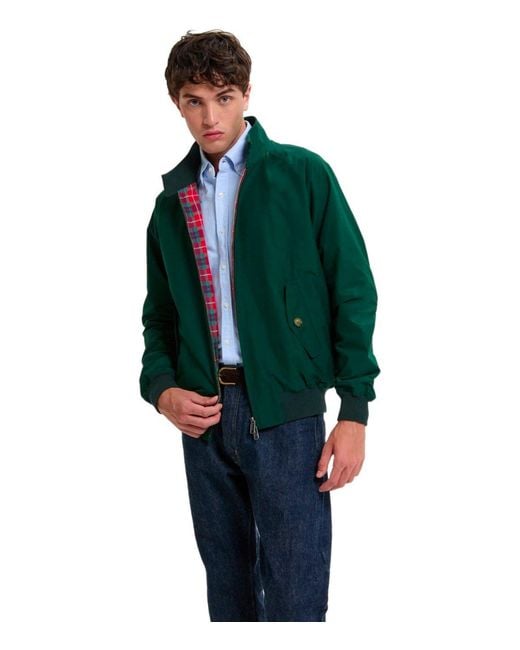 Baracuta Green G9 Harrington Racing Bomber Jacket for men