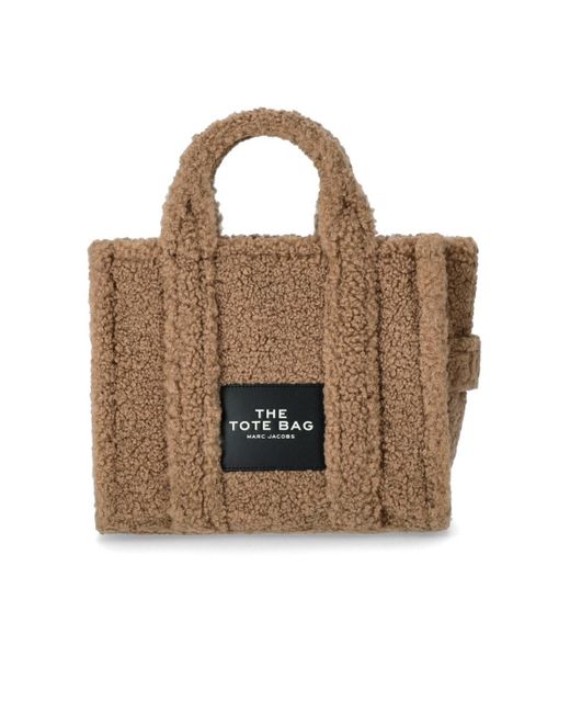 Borsa a mano the teddy medium tote cammello di Marc Jacobs in Brown