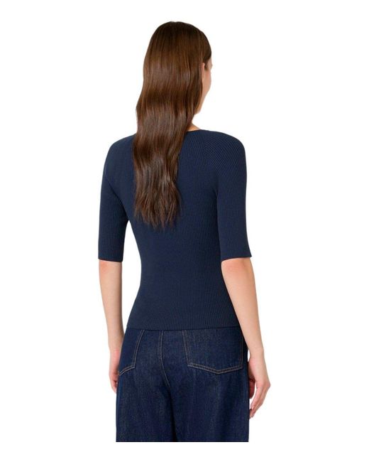 Weekend by Maxmara Blue Tenente Top