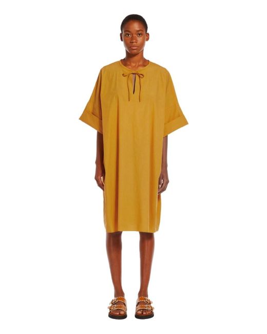 Weekend by Maxmara Orange Caro ocker kleid