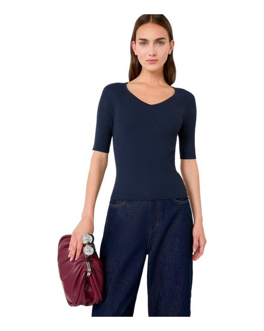 Weekend by Maxmara Blue Tenente Top