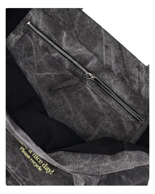 Ganni Black Shopping Bag