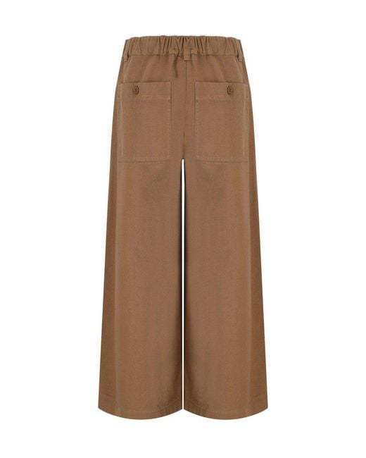 Weekend by Maxmara Brown Ariete Cropped Pants