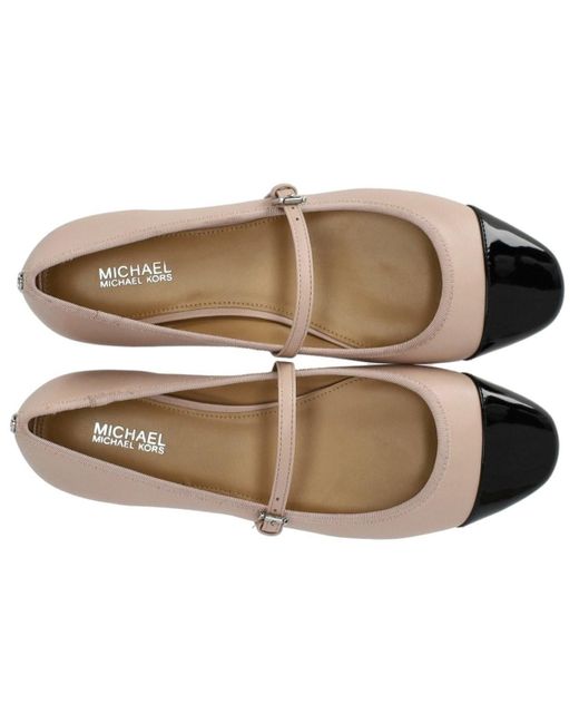 Michael Kors Brown Mae Ballet Flat Shoe