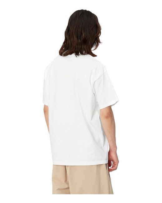T-shirt s/s icons bianca di Carhartt in White da Uomo