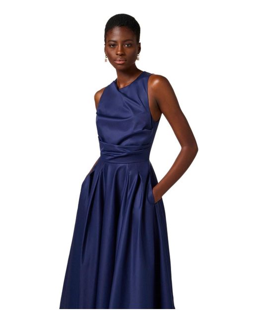 Abito Midi Oltremare di Elisabetta Franchi in Blue