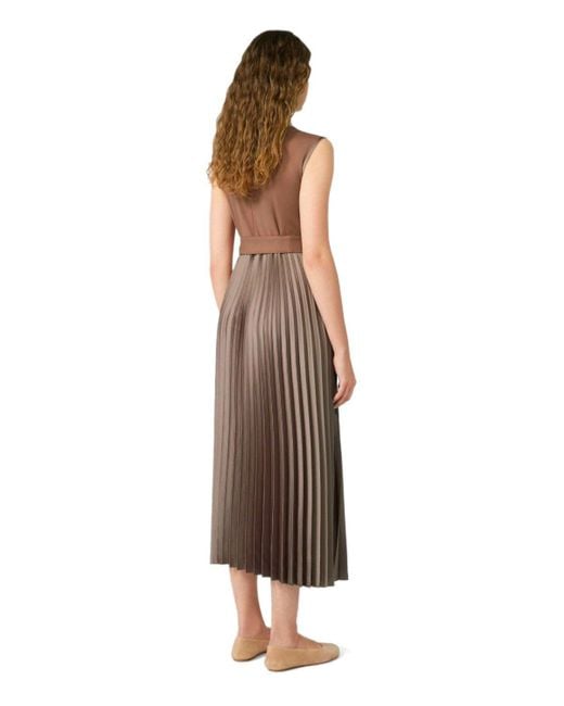 Weekend by Maxmara Brown Samuele Braunes Kleid