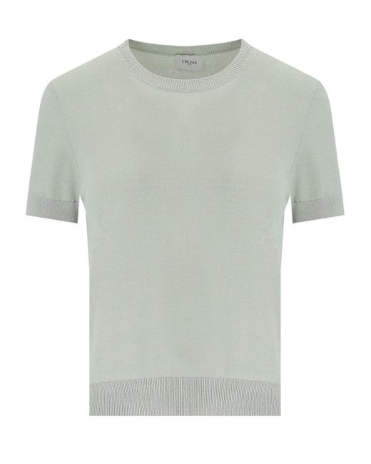 Nina Sage Top Cruna de color Gray