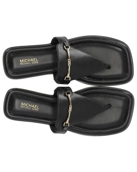 Michael Kors Black Lena Thong Sandal