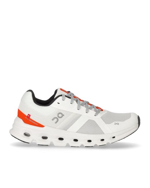 On Cloudrunner White Sneaker for men