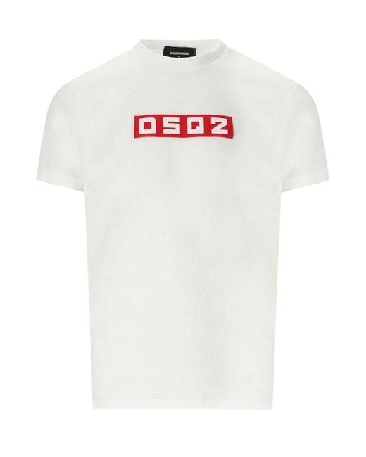 T-shirt dsq2 cool fit blanc DSquared² pour homme en coloris White
