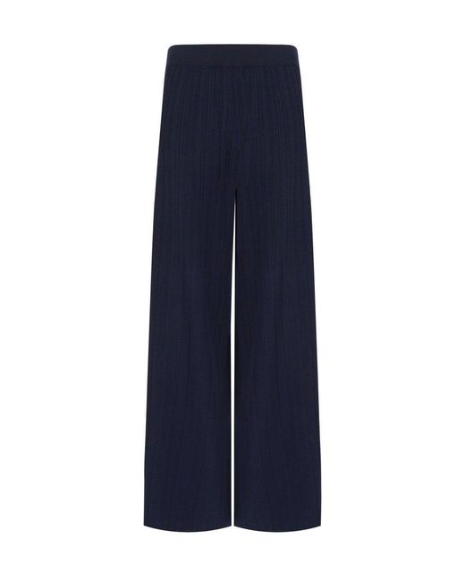 Weekend by Maxmara Blue Garza Trousers
