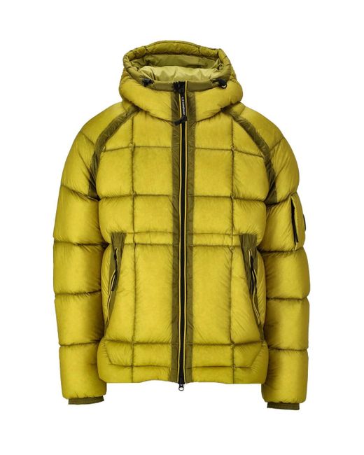 C P Company Dd Shell Yellow Hooded Down Jacket for men