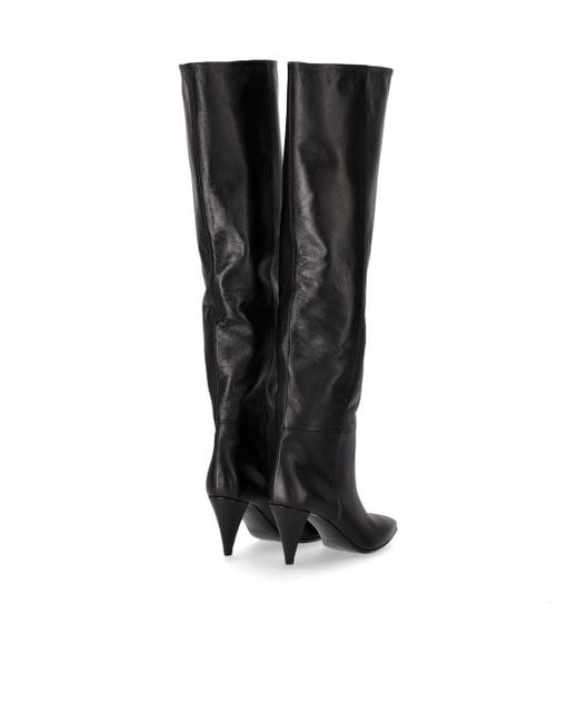 Stivale Alto Con Tacco Scout di Strategia in Black