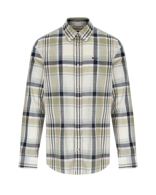 Barbour Gray Kidd Laurel Shirt for men