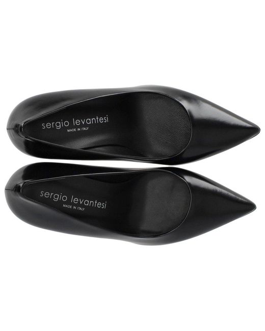 Sergio Levantesi Black Jenny Pump