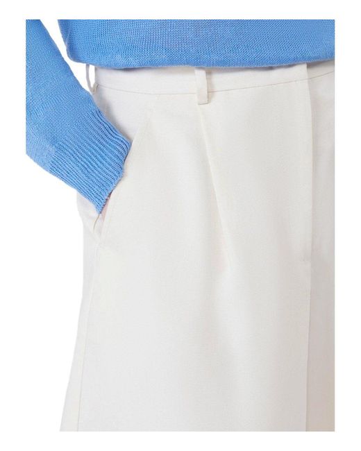 Weekend by Maxmara White Ecuba Ecru' Bermuda Shorts