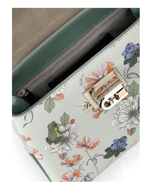 Furla White 1927 Mini Bloom Handbag