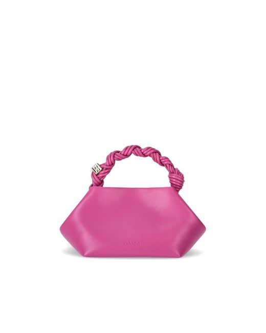 Ganni Pink Bou fuchsia handtasche