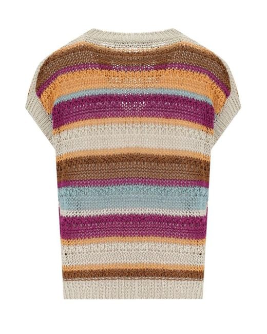Weekend by Maxmara Pink Acceso Multicolored Pullover