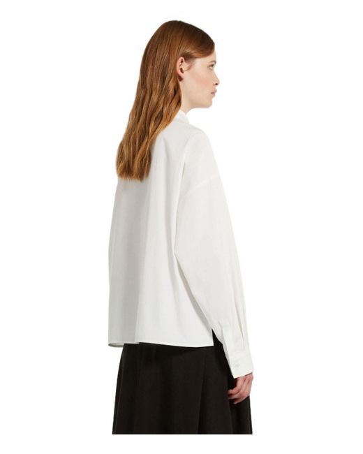 Camicia crop carter bianca di Weekend by Maxmara in White