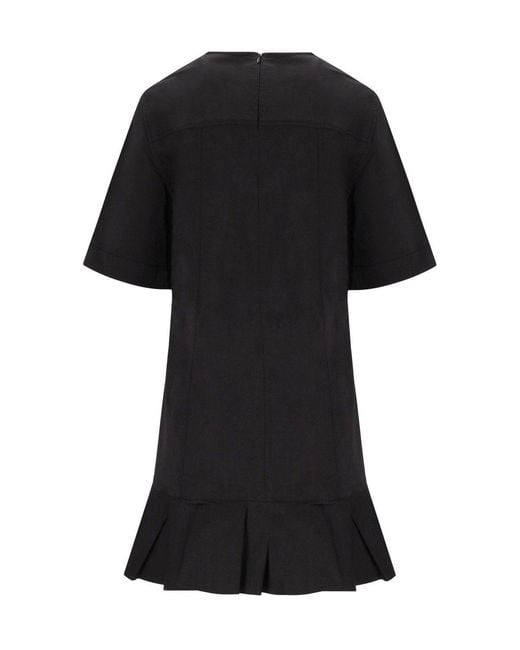 Ganni Black Stretch Mini Dress