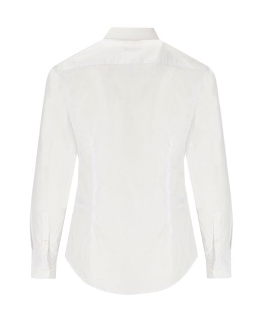 Camisa essential blanca Emporio Armani de hombre de color White