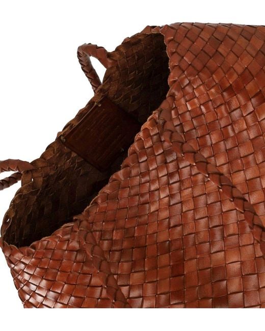 Dragon Diffusion Brown Santa Croce Shoulder Bag