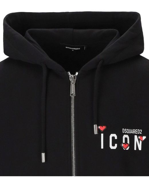 Dsquared2 black shop hoodie