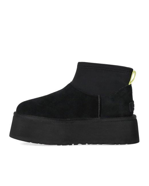 Ugg Schoenen ,Zwart ,Leer Classic Mini Dipper Boots in het Black
