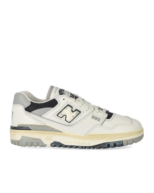 New Balance 550 Grijs Sneaker in het White voor heren